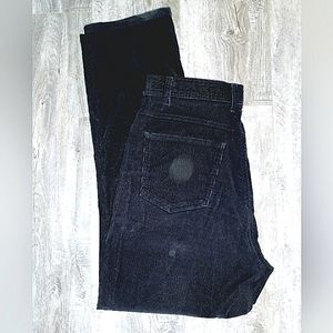 Bill Blass vintage womens black corduroy high waist pants size 12